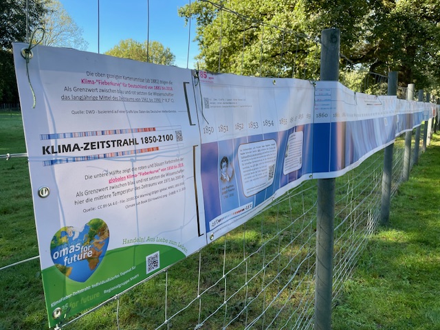 Klima Zeitstrahl 2023 09©O4F Moers - Omas for Future Klima Zeitstrahl 2023 09©O4F Moers