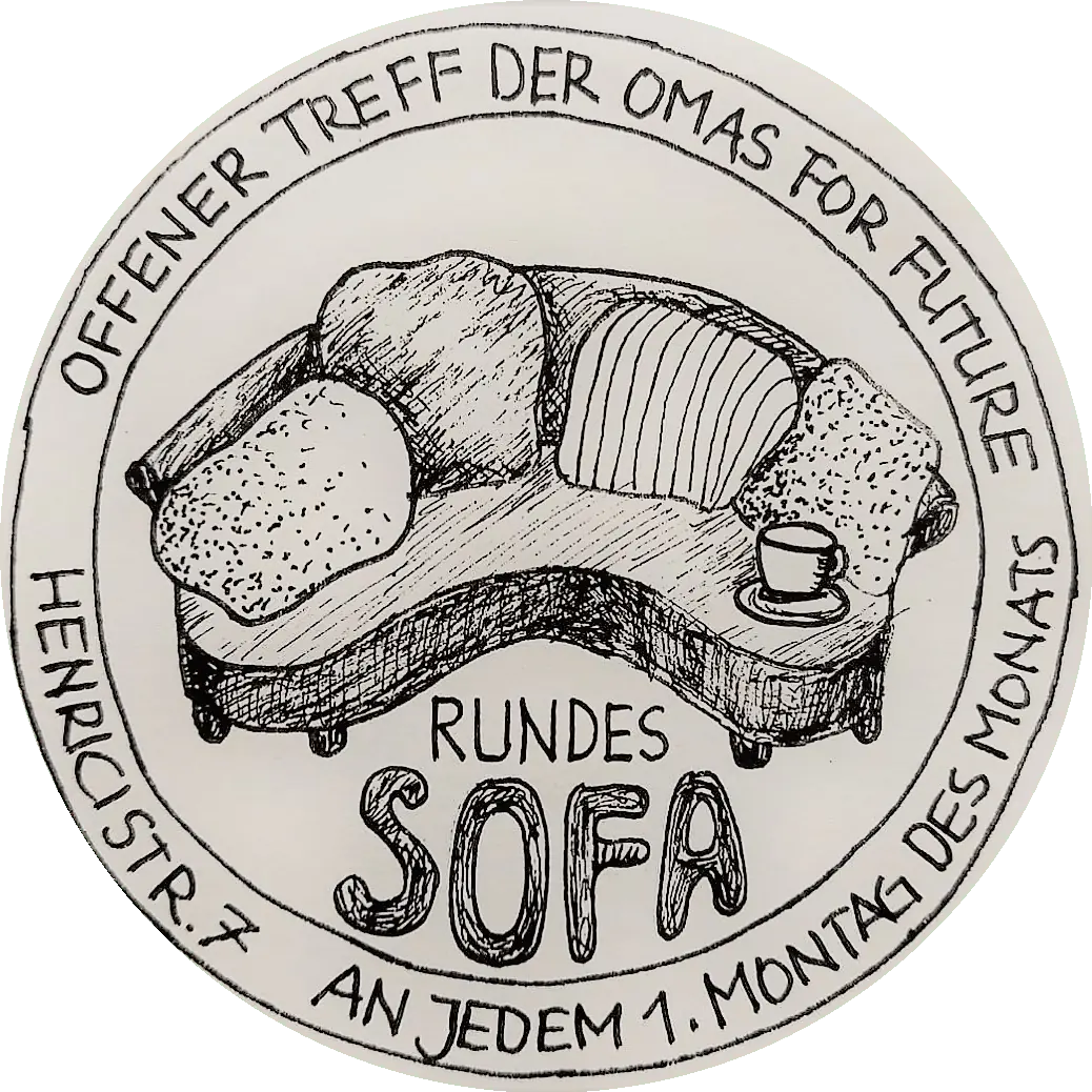 rundes Sofa Logo©O4F - Omas for Future