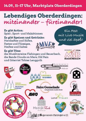 Kommen Sie am Sonntag, 14. September nach Oberderdingen!