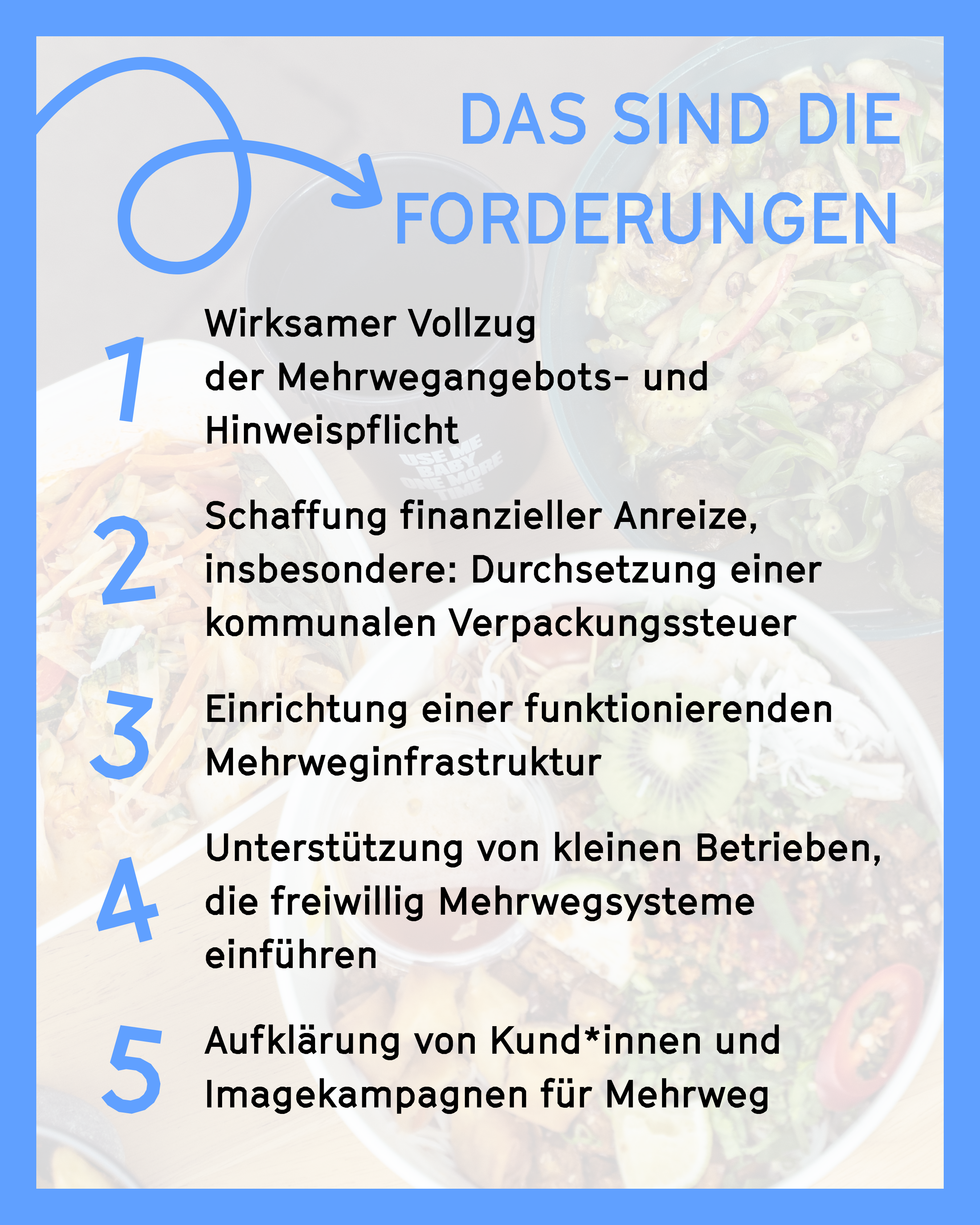 Forderungen fuer eine Mehrwegwende in Muenchen3 2025©O4F - Omas for Future