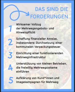 Forderungen fuer eine Mehrwegwende in Muenchen 2 2025©O4F - Omas for Future