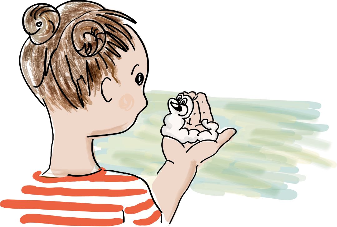 Lilly hat Flori auf Hand2©Beate Krebs - Omas for Future