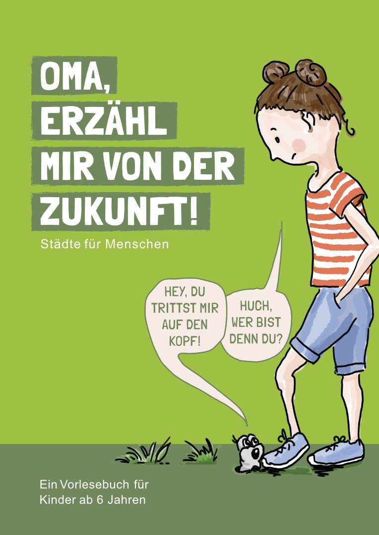 Kinderbuch_Titel©O4F Bild zum Vorlestag Oma liest Kindern in einer Schule vor