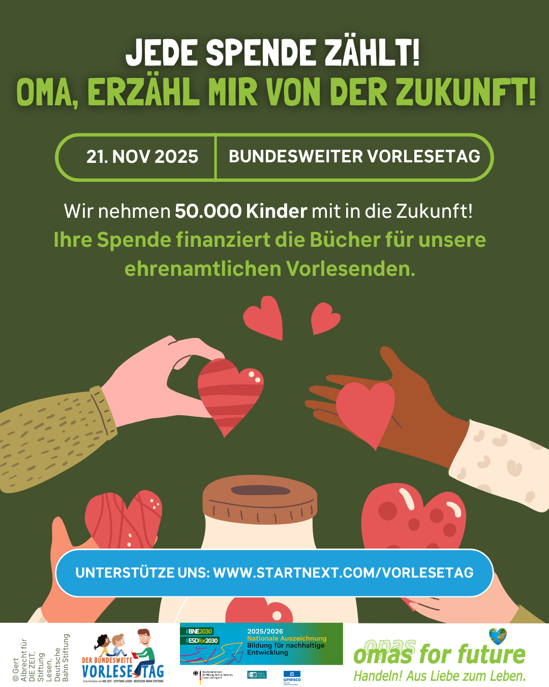 Spenden Vorlesetag Omas for future Vorlesen Kinder Spenden Vorlesetag Omas for future Vorlesen Kinder