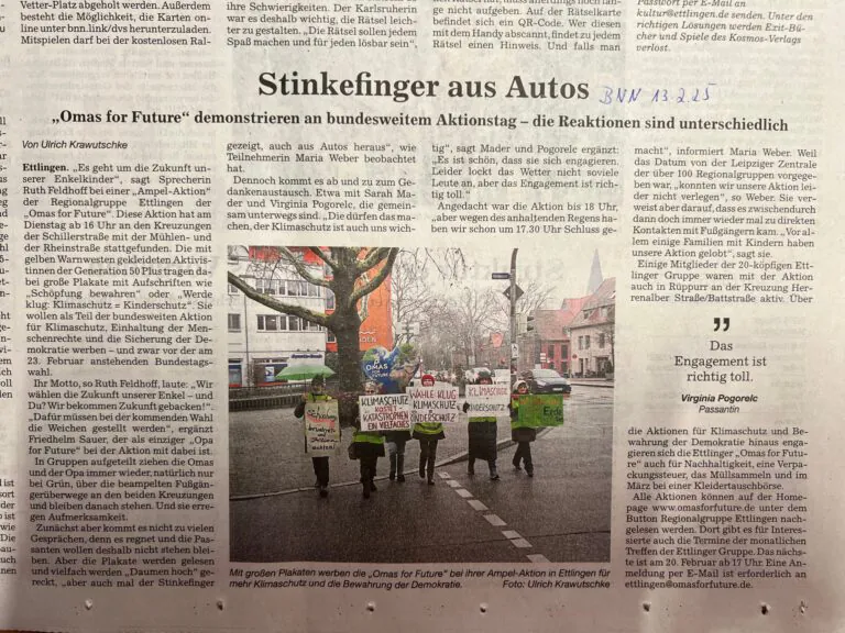 Ampelaktion12.02.25©O4FEttlingen 1 - Omas for Future Ampelaktion12.02.25©O4FEttlingen 1 768x576