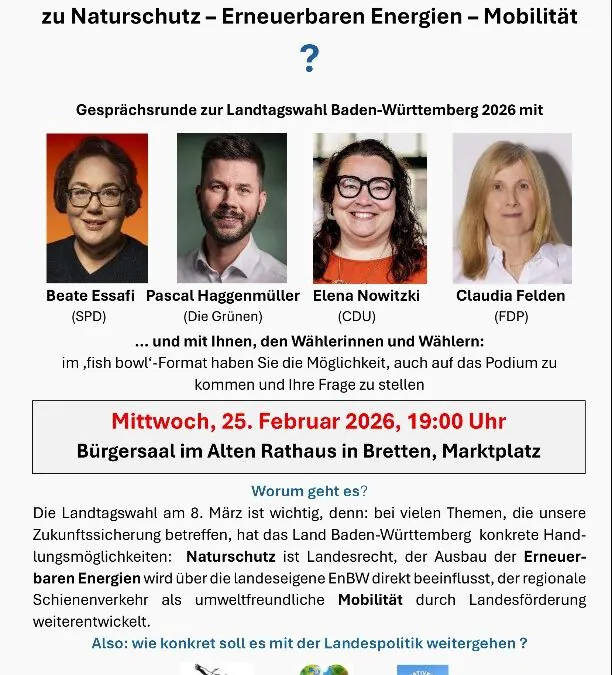 Gesprächsrunde zur Landtagswahl am 25. Februar 26